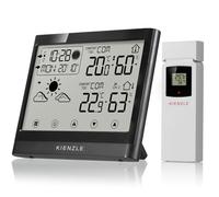 Kienzle TempTrend NEO Estación meteorológica casa, pantalla táctil | Temperatura interior y exterior, humedad, previsión del tiempo, aviso de moho, índice de calor, punto de rocío