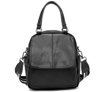 Kiepoar Mochila Elegante para Mujer de PU Cuero, Bolsa Casual Multifuncional 3 en 1 como Bolsa de Hombro Bandolera Bolsa de Mano, Escolar Mochila Gran Capacidad para Oficina Escuela Viaje