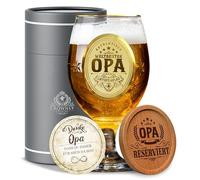 Kies® Regalo para abuelo, vaso de cerveza, regalos de cumpleaños, regalos personalizados, regalos para hombres, papá, regalo personalizado para cumpleaños, calendario de Adviento, cerveza