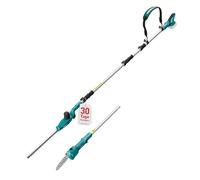 KIESBOHR Cortasetos telescópico con batería 2 en 1 y podadora compatible con batería Makita CSL402C de 18 V, alcance de 2,95 m, cabezal de corte ajustable en 5 posiciones y mango de 6 niveles (sin