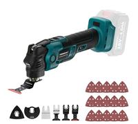 KIESBOHR Herramienta multifunción compatible con baterías Makita de 18 V, herramienta oscilante sin escobillas con sistema de amortiguación, ángulo de oscilación de 3.6°, 6000-20000 RPM (sin batería)