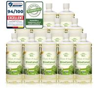 KieselGreen Bioetanol 12 x 1 litro con Fragancia para Chimenea de Etanol, Muchas Variedades - Bioalcohol como Fragancia de Ambiente - Estufas de Bioetanol, Biochimenea Etanol, Ethanol