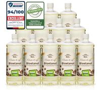KieselGreen Bioetanol 12 x 1 litro con Fragancia para Chimenea de Etanol, Muchas Variedades - Bioalcohol como Fragancia de Ambiente - Estufas de Bioetanol, Biochimenea Etanol, Ethanol