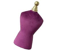 KieTeiiK 2. Soporte compacto de terciopelo para joyas con marco de aleación de 18 x 34,5 cm, elegante escaparate para ferias comerciales y exhibiciones de tiendas, soporte de exhibición de joyas