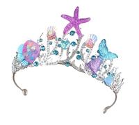 KieTeiiK 3. Diadema de aleación inspirada en el océano real para fiestas infantiles, recitales de baile y ocasiones especiales