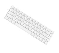 KieTeiiK 68 teclas blancas minimalistas, construcción de altura original para personalizar teclados mecánicos en cualquier entorno, teclas de oficina en casa