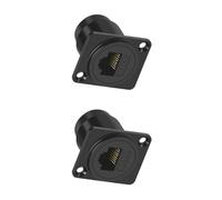 KieTeiiK Adaptador De Conector Montaje En Panel RJ45 Cat6 Módulo Pasante RJ45 A con Conexión Red Rosca Extensión Ethernet Conector Montaje En Panel Gigabit Ethernet