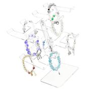 KieTeiiK Art Designs - Soporte acrílico con base estable para organización de joyas e ideas de regalo, estante acrílico para almacenamiento de joyas, talla única, como se describe