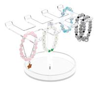 KieTeiiK Art Designs - Soporte acrílico con base estable para organización de joyas e ideas de regalo, estante acrílico para almacenamiento de joyas, talla única, como se describe