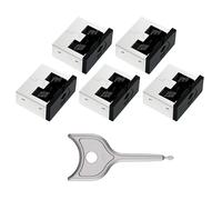 KieTeiiK Bloqueo De Puerto USB Dispositivo Seguridad para Ordenador Sin Llave Protector Antipolvo Extraíble Juego Llaves Metal Bloqueador Puerto USB