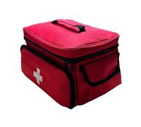 KieTeiiK Bolsa de medicina de urgencia con compartimento para un cuidado preliminar rápido al aire libre, ligera, durabilidad, construcción de poliéster, ahorro de espacio, kit de entrega automotriz