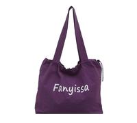 KieTeiiK Bolso de la compra de nailon coreano de moda, espacioso, ligero, para todos los días, con múltiples opciones de transporte, bolso de hombro de nailon coreano de moda, Purple, One Size