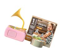 KieTeiiK Brazo Giratorio para Niños Música Jugador Gramófono Eléctrico con 96 Tarjeta Aprendizaje Sensorial Cognitive Widdler Desarrollo Juguete para Niños Gramófono