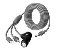 KieTeiiK Cable De Carga para Vehículos 3 Vías PVC 1m Longitud con Función Carga Rápida Alimentación para Carretera Cargador PVC