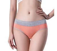 KieTeiiK Calzoncillos cómodos de cobertura completa para mujer, ropa interior de cintura media con diseño que no se sube, bragas de color transpirables, X, M