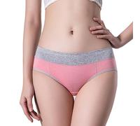 KieTeiiK Calzoncillos cómodos de cobertura completa para mujer, ropa interior de cintura media con diseño que no se sube, bragas de color transpirables, DD, L