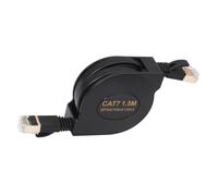 KieTeiiK CAT7 Networking Cable 10Gbps Speed 600MHz Frequency Retractable Construction Plastic Texture Suitable For Office Use