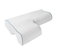 KieTeiiK Couples Pillow with Arm Rest Memory Foam Anti Hand Pressure Neck Arched Sleeping Cuddle Cervical Cushion for Side Sleepers Side Sleeper Pillows for Neck Pain and Arm Pain