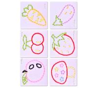 KieTeiiK De Proyectos Artesanía Práctica Costura Educativa Juguete para Actividades Grupales Trabajo En Equipo Habilidad Motora Fina Enhebrado Artesanía para Niños