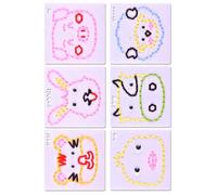 KieTeiiK De Proyectos Artesanía Práctica Costura Educativa Juguete para Actividades Grupales Trabajo En Equipo Habilidad Motora Fina Enhebrado Artesanía para Niños