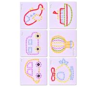 KieTeiiK De Proyectos Artesanía Práctica Costura Educativa Juguete para Actividades Grupales Trabajo En Equipo Habilidad Motora Fina Enhebrado Artesanía para Niños