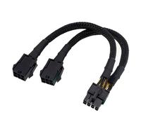 KieTeiiK Double 6 Pin Female To 8 Pin Male GPU Power Cord Adapter Connectors For Desktop Upgrading PC Supply Unit Accessories GPU Extension Cable