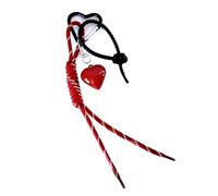 KieTeiiK Encantador Llavero De Corazón Llavero Trenzado Mochilero Mochila Carpas Llave Llave Adornos Colgante