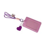 KieTeiiK Funda protectora de poliuretano para tarjetas de crédito, bolsa de exhibición de fotos, colgante, protector coleccionable para estudiantes, soporte de colores vibrantes con ventana de