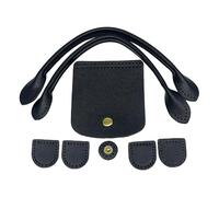 KieTeiiK Leather Bag Making Set Diys Leathers Knitting Set with Top Zipper Flap Cover Shoulder Strap Lock for Shoulder Bags Leather Purse Handles for Making