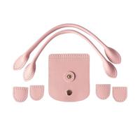 KieTeiiK Leather Bag Making Set Diys Leathers Knitting Set with Top Zipper Flap Cover Shoulder Strap Lock for Shoulder Bags Leather Purse Handles for Making