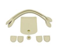 KieTeiiK Leather Bag Making Set Diys Leathers Knitting Set with Top Zipper Flap Cover Shoulder Strap Lock for Shoulder Bags Leather Purse Handles for Making