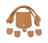 KieTeiiK Leather Bag Making Set Diys Leathers Knitting Set with Top Zipper Flap Cover Shoulder Strap Lock for Shoulder Bags Leather Purse Handles for Making