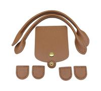 KieTeiiK Leather Bag Making Set Diys Leathers Knitting Set with Top Zipper Flap Cover Shoulder Strap Lock for Shoulder Bags Leather Purse Handles for Making