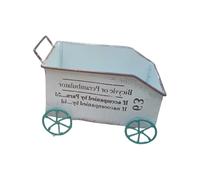 KieTeiiK Maceta Pequeña Vintage De Hierro Carrito Macetas para Flores Carretilla Jardín Hogar Decoración Patio Trasero Exhibición Plantas Carro Maceta Flores