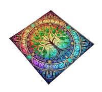 KieTeiiK Mantel cuadrado para decoración de altares, lecturas de tarot, brujería, adivinación, mantel multifunción de tarots, mantel de tarjetas