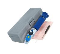 KieTeiiK Medidor de salinidad de agua salada con ajuste automático de temperatura, hidrómetro de aleación de aluminio para peceras, medidor de salinidad para acuicultura