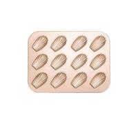 KieTeiiK Molde para Hornear De 6/12 Cavidades Revestimiento Antiadherente Forma Acero Carbono Bandeja Madeleine Hornear con Distribución Uniforme del Calor