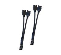 KieTeiiK Nylon Braided USB2.0 9Pin Splitter Shielded Cable Port Extension For PC Multiple Device Connection Motherboards USB Splitter