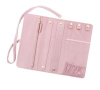 KieTeiiK Organizadores de joyas portátiles aterciopelados, bolsas de viaje suaves con separadores de liberación de desorden para anillos, pulseras, bolsa organizadora de joyas compacta