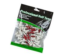 KieTeiiK Paquete de 50 camisetas de golf multicolor para practicar golf flexibles resistentes al desgaste para diversas condiciones de juego, profundidad consistente