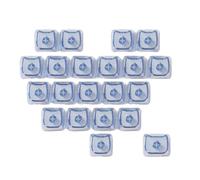 KieTeiiK Perfil Mao PC Love Not Carved Keycap Set 21 Teclas Escritura Ergonómica Retroiluminada para Jugadores Teclas De PC Profesionales