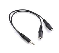 KieTeiiK Professional 1 RCAs Male To Two Female Splitter Cable Gold Plateds Connectors Construction For Sound Signals Transmission Rcas Male To Female Splitter