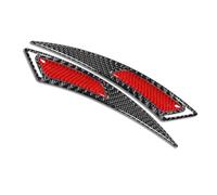 KieTeiiK Protector de arcos de rueda de vehículo, capa protectora de fibra de carbono, materiales de PVC resistentes a la intemperie, fácil montaje, calcomanías para el borde del coche