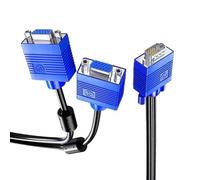 KieTeiiK Reliabled VGA Splitter Adapter For Multiple Displays Seamlessly Video Distribution 20cm /180cm VGA Splitter Adapter