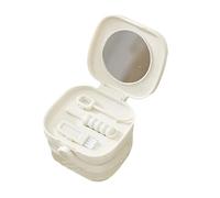 KieTeiiK Sistema de cierre de funda dental multiusos para alineadores y almacenamiento de abrazaderas, incluye bandeja desmontable para guardar dentaduras postizas