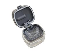 KieTeiiK Sistema de cierre de funda dental multiusos para alineadores y almacenamiento de abrazaderas, incluye bandeja desmontable para guardar dentaduras postizas