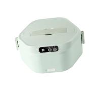 KieTeiiK Smart Ceramic Lunch Container 10-Min Heat Timer 4.2 Cup Dishwasher Safe Charging On-The-Go Insulated Meal Ready Container