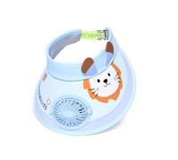 KieTeiiK Sombrero de playa para niños, recargable, con borde ancho, para senderismo, pesca y viajes, ventilador de refrigeración portátil