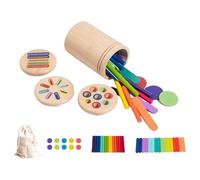 KieTeiiK Sorting Toy Set For Preschool Kids Color Matching Game Early Childhood Educational Motor Skill Training Birthday Sensory Development Toy