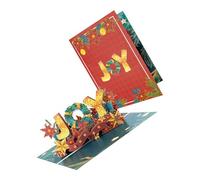 KieTeiiK Tarjeta De Celebración Navideña Con Amplio Espacio Para Escribir Deseos Personalizados Tarjeta Felicitación Navideña Con Sobre Tarjetas Navideñas Reciclado